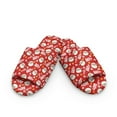 thumbnail image 2 of COEQINE Santa Claus Star Red Womens Bedroom Slippers Open Toe Soft Slip On House Shoes Christmas Indoor Slippers Washable Fuzzy Sandals Women Footwear for Her Mom Ladies, 38-39, 2 of 7