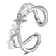 thumbnail image 3 of Guardurnaity Anillos de mariposa de cristal joyería de dedo eterna y hermosa anillo de mariposa de diamantes de imitación medio abierto Ropa, zapatos y accesorios Miscelánea, 3 of 6