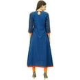 thumbnail image 6 of Bimba Kurta Designer A-Line Kurti 3/4 Sleeve Formal Tunic Custom Stitch Clothing, 6 of 7