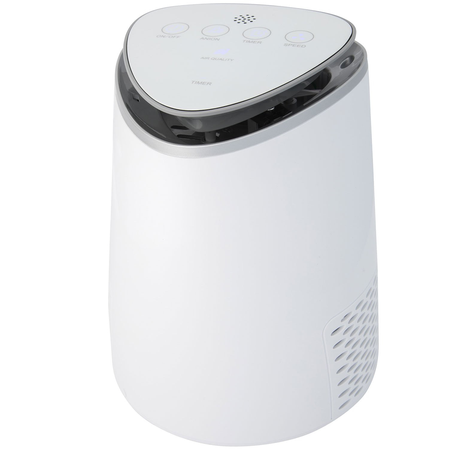 silveronyx desktop air purifier with true hepa filter, allergen and