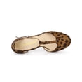 thumbnail image 4 of BLISSFUL STEP Chaussures pour Femmes Bout Rond Talon Aiguille Sandales à Bride en T Léopard 5.5, 4 of 7