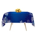 thumbnail image 7 of Tchckioa Snowflakes Tablecloth for Restaurant Decor,52x52 Inch Square Stain Proof Table Cloth Cover, 7 of 7