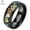 Dome Style, variant on Black IP Tungsten Ring 8mm Galaxy Series w/ Opal Inlay in Different Styles Wedding Band for Men Women w/ Free Engraving Options