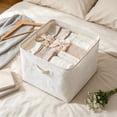 thumbnail image 5 of Fmbmuo Foldable Storage Basket With Handle , Storage Containers For Clothes Diamond Art Storage For Wardrobe Shelf Nursery Bedroom Living Room, 5 of 6