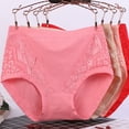 thumbnail image 1 of 3 Pcs Culottes Femmes Unies Lavables Portables Réutilisables Tricotées Respirantes Lingerie Filles Culottes sous-Vêtements Rouges 4TG, 1 of 8