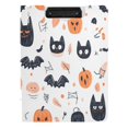 thumbnail image 2 of A4 Double Clip File Folder 18.9x12.6in Clipboards Foldable Binder Holds 80 Sheets Project Folder for Office, Home Cute Halloween Elements, 2 of 9