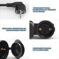 thumbnail image 2 of Double Plug for Socket, Extension Cable with 2 Schuko Sockets, Multiple Socket Outdoor, 16 A / 250 V,EU Plug, 2 of 5