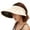 Beige, variant on Windfall Sun Visor Hats Women Large Brim Summer UV Protection Beach Cap