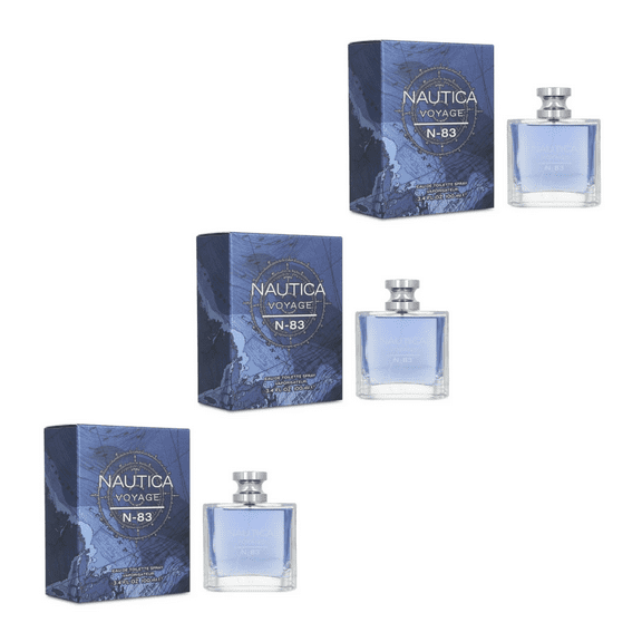 Paquete 3X2 Nautica Voyage N-83 100 ML EDT Spray