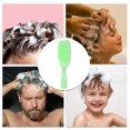 thumbnail image 6 of Unique Bargains 1 Pc Wave Edge Hair Shampoo Brush for Head Massage 8.86"x2.83"x1.3" Green, 6 of 6