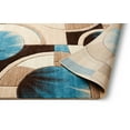 thumbnail image 4 of Well Woven Ruby Yolo Mid-Century Modern Geometric Blue 2' x 7' 3D High-Low Runner Area Rug, 4 of 6
