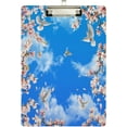 thumbnail image 1 of FMSHPON Beautiful Cherry Blossoms Doves Clipboard Hardboard Wood Nursing Clip Board and Pull for Standard A4 Letter 13x9 inches, 1 of 5