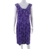 Pre-owned|Michael Kors Womens Sleeveless Scoop Neck Shift Dress Purple Size 10