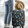thumbnail image 2 of Blue Cartoon Dinosaurs Planets Pattern Luggage Cover Fashion Suitcase Cover Baggage Covers Fit 25-28 Inch Luggage (Go Travel), 2 of 5