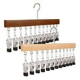 thumbnail image 4 of CHICHUMID 2Pcs Wooden Hanger with Clips for Clothes Drying and Home Use, 4 of 7