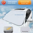 thumbnail image 1 of YIWUMI Magnetic Car Windscreen Cover Ice Frost Shield Snow Protector Sun Shade Winter, 1 of 8