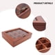 thumbnail image 5 of Soporte de Madera para Bolsas de Té, 12 Rejillas, Paquetes de Azúcar, Bolsas de , Estuche de Almacenamiento, Cajas para Bolsas de Café Instantáneo con Tapa Transparente, 5 of 9