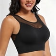 thumbnail image 4 of Lopecy-Sta Women’s Sports Bra High Neck Mesh Layered Longline High Support Workout Top Removable Padded Seamless Bra for Gym and Daily Wear, 4 of 8