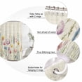 thumbnail image 6 of Leaf Wildflower Waterproof Fabric Shower Curtain,Vintage Country Plant Floral Leaves Waterproof Fabric Shower Curtain for Bathroom Curtains Bathtubs Hotel Shower Curtains with 12 Hooks Small 36x72in, 6 of 8
