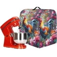thumbnail image 3 of Rooster and Flower Stand Mixer Cover Kitchen Dust Cover for 6-8 Quart Stand Mixer Lightweight Mixer Cover with Top Handle and Pockets for Extra Accessories, 3 of 7