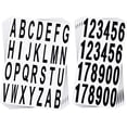 thumbnail image 1 of 10 Sheets Number Stickers Mailbox Letters Black Vinyl Alphabet Number Stickers, 1 of 5
