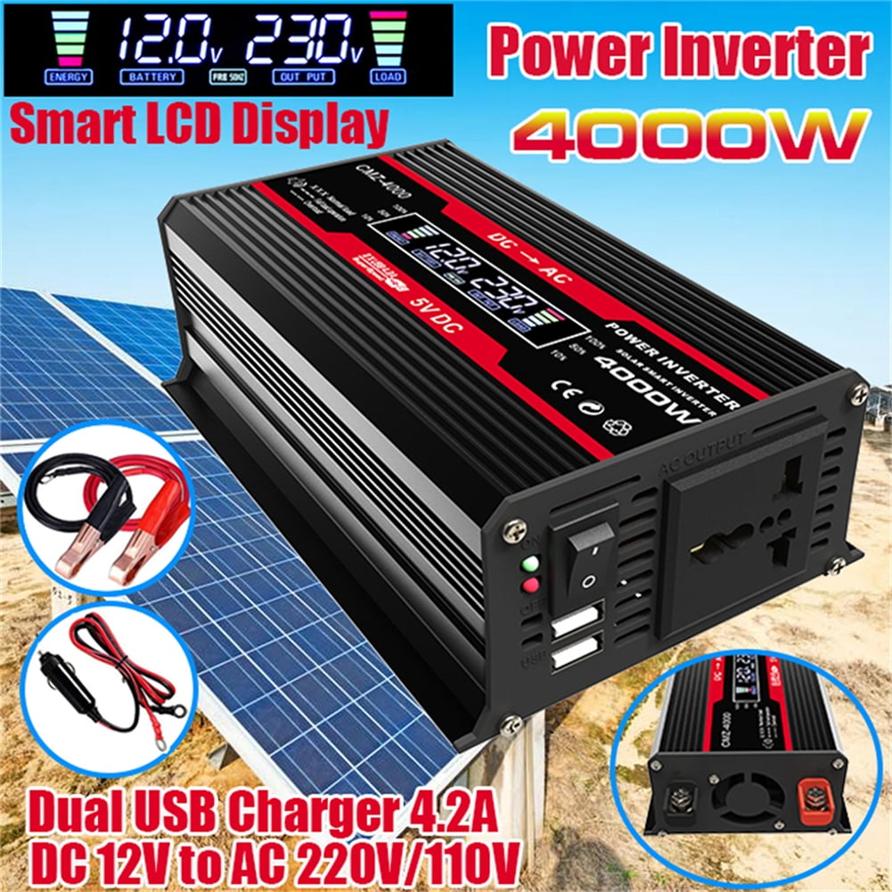 DC12-AC220V 4000W Solar Panel Kit Complete Solar Power Generator 30A Home Grid System