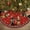 1, variant on Christmas Tree Skirt 48 Inch, Merry Christmas Hat Wreath Dog Winter Holiday Tree Mat Decoration
