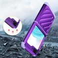 thumbnail image 5 of Compatible with Samsung Galaxy Z Flip 6 Armor Case with Hinge Protection, Heavy Duty Shockproof Full Body Protective Plating PC Phone Case Cover for Samsung Galaxy Z Flip 6 5G - Purple, 5 of 6