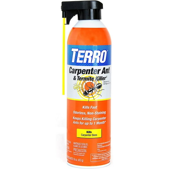 TERRO T1901-6 Carpenter Ant & Termite Killer, Orange