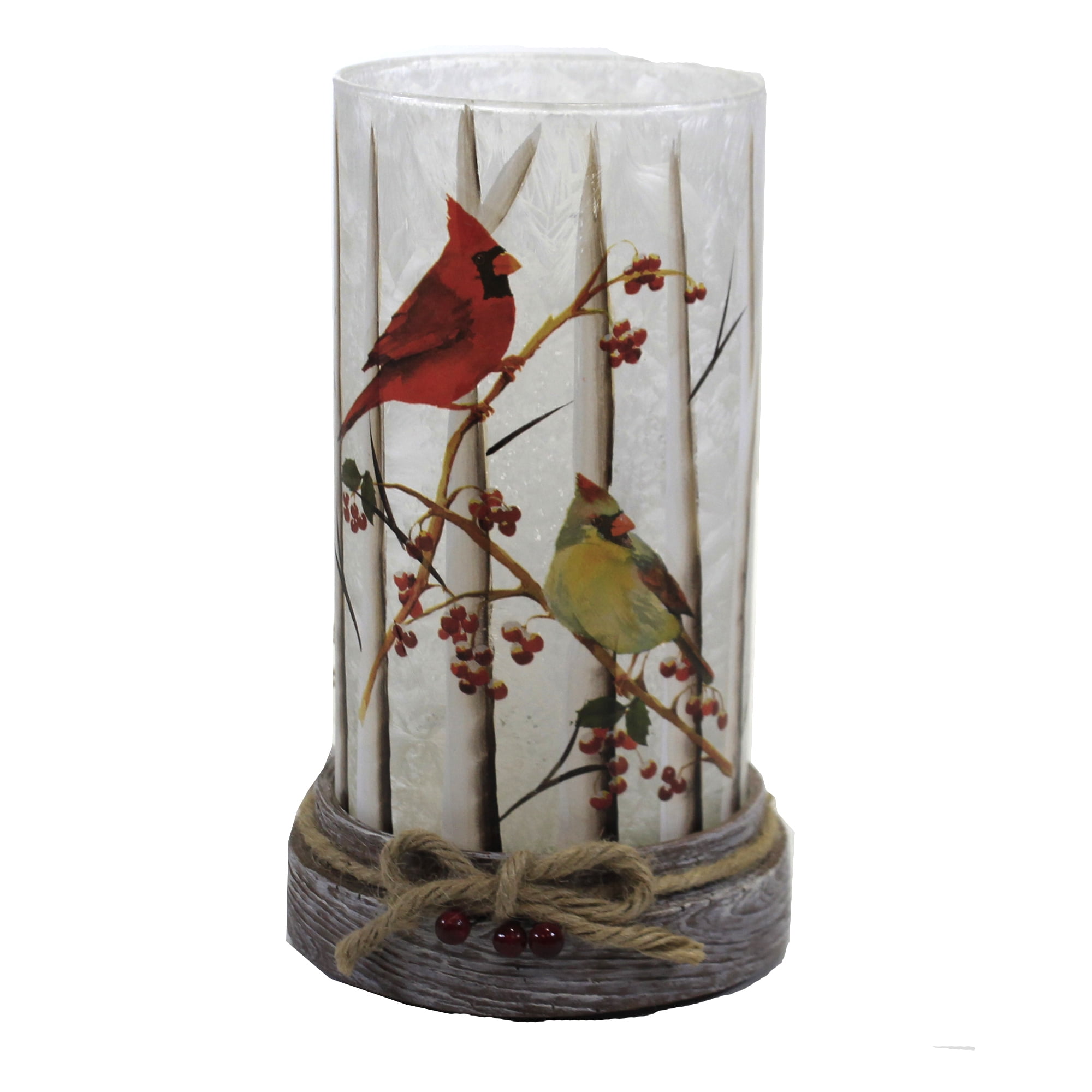 Stony Creek Birch/Cardinal Hurricane W/Base Electric Winter Red Bird  Btc0287 Pair - Walmart.com