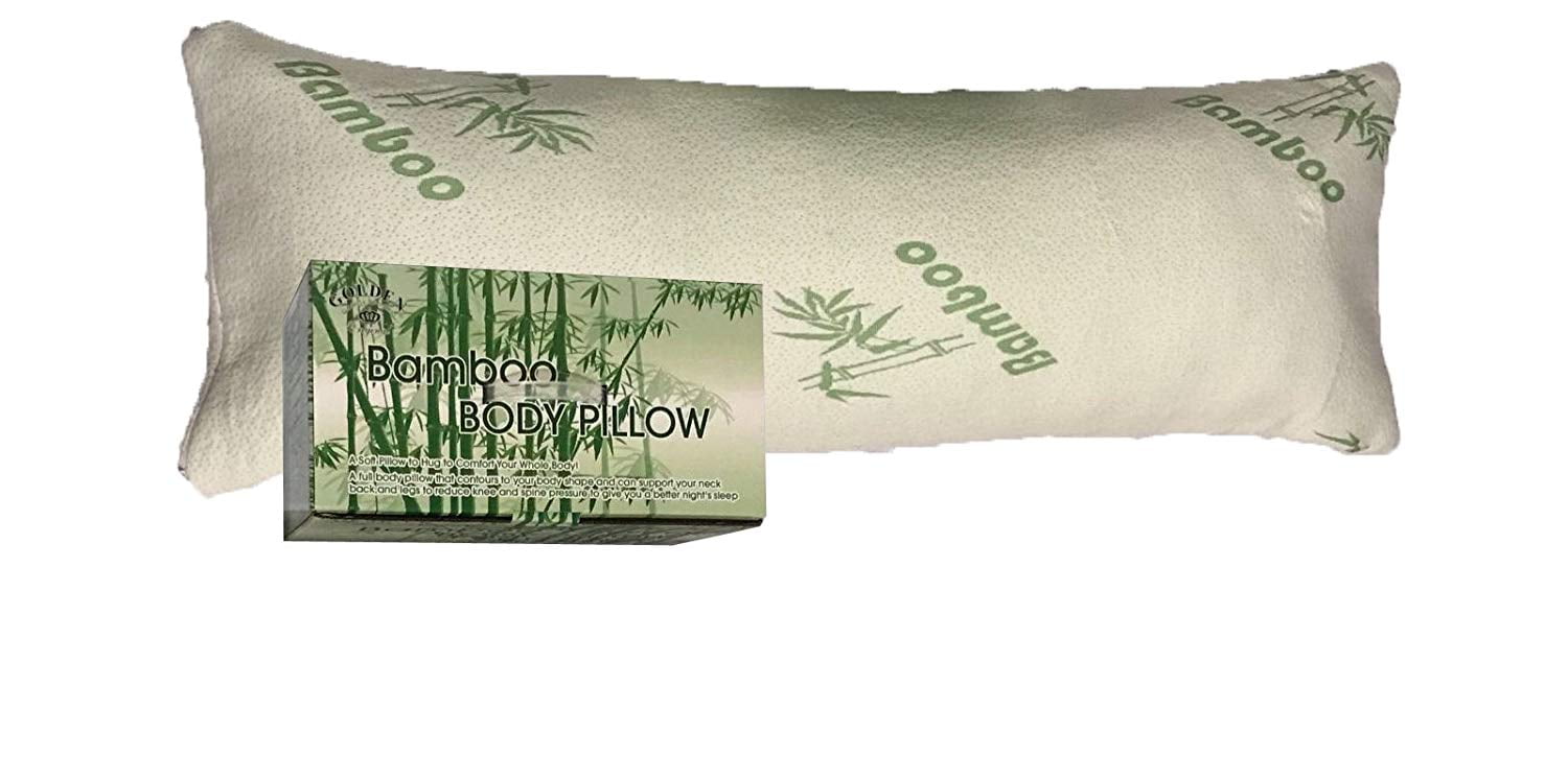 Cooling Large Hug Pillow for Sleeping Adjustable Firm Long Pillows for Adults with Breathable Bamboo Cover Ubauba Luxury Shredded Memory Foam Body Pillow 20x54 inch 
