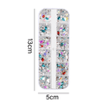 thumbnail image 2 of FloreceBien - Juego de decoración de uñas en 3D con diamantes de imitación negros planos, cuentas de metal para uñas, perlas, cristales transparentes para uñas, joyería para manicura, 2 of 5