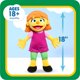 thumbnail image 3 of Muñeca de peluche Just Play SESAME STREET Big Hugs Julia 45 cm, 3 of 6