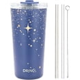 thumbnail image 2 of Drinco - 20 oz Stainless Steel Tumbler | Double Walled Vacuum Insulated Mug With Lid, 2 Straws, For Hot & Cold Drinks (North Star), 2 of 2