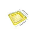 thumbnail image 3 of Summer Water Entertainment Floating Ice Bar, Buoyant Fruit Beverage Tray with Cup Holders, Portable Thickened PVC Inflatable Float, Perfect for Pool Party Beach Outdoor Water Activities, C-Yellow, 3 of 7