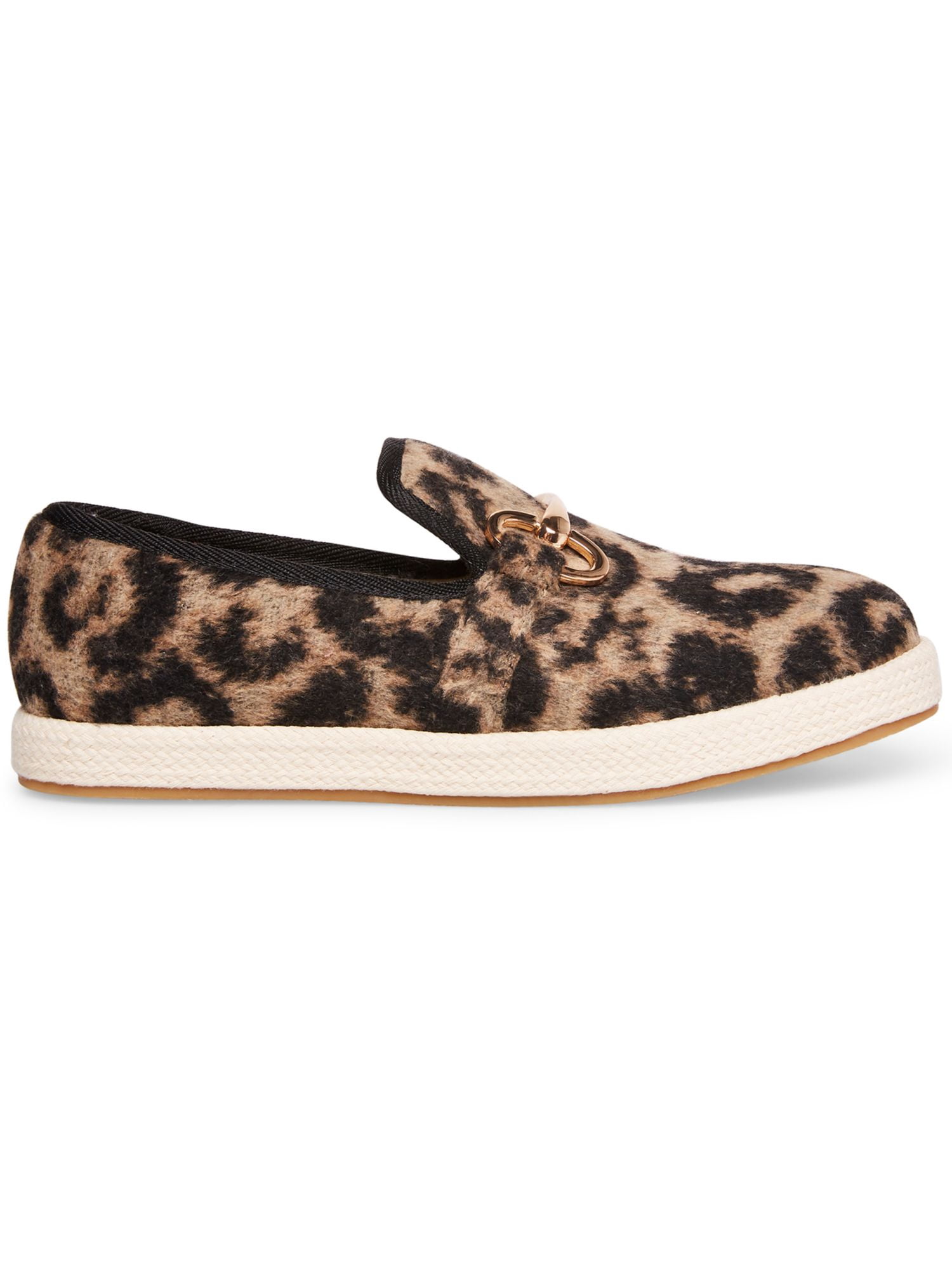 STEVE MADDEN Womens Black Leopard Print 