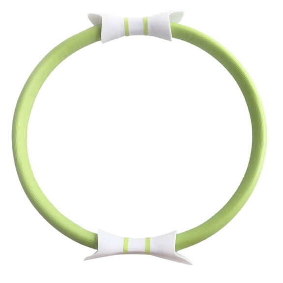 Pilates Ring Fitness Circle - 15" Exercise Ring with Foam Padded Handles for Arms, Thighs & Core Toning, Flexible Resistance Training Equipment for Women & Men