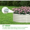 thumbnail image 4 of BPS Metal Raised Garden Bed, 2.5FT Diameter Galvanized Planter Raised Garden Boxes for Flower Planters, Vegetables Herb, 4 of 7