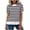 Black-10, variant on Women’s Striped Puff Sleeve T-Shirt, Casual Layered Ruffle Hem Crewneck Blouse