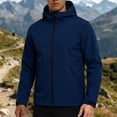 thumbnail image 6 of Dpjklzsn Men's Hooded Windbreaker Jacket, Lightweight Zip Front Outdoor Coat for Hiking and Travel, 6 of 8