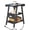 Black, variant on End Table with Charging Station, Small Side Tables with Lucky 7 Metal Shape, 3-Tier Nightstand with Outlets and USB Ports, Adjustable Leveling Feet, side Table for Living Room, Bedroom (Rustic Brown)