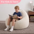 thumbnail image 5 of ROFIELTY Bean Bag Chair 3FT Foam Filled for Kids/Teens Washable Non-Slip Cream, 5 of 10