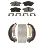 Transit Auto Front Rear Ceramic Brake Pads and Drum Shoes Kit for Car Chevrolet Sonic Trax KCN-100354