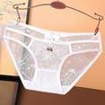 thumbnail image 2 of Womens Panties Micro Thongs for Women See Through Panties White Lace Shorts XL, 2 of 3