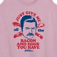 thumbnail image 3 of Parks and Recreation - Ron Bacon Eggs - Women's Racerback Tank Top, 3 of 5