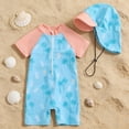 thumbnail image 2 of Gunia Baby Swimsuit Boy Long Sleeve Rash Guard Swim Shirt Swim Trunks Upf 50+ Sun Bathing Suits For Beach Pool 0-3 Years, 2 of 6