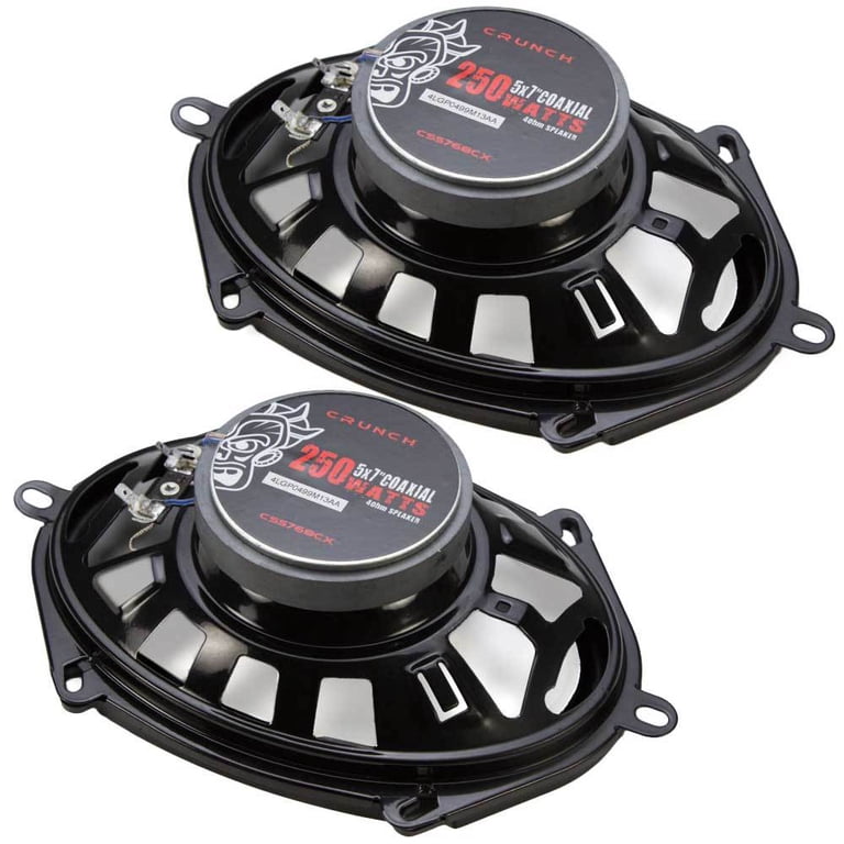 Crunch 250W 2 Way Coaxial Car Audio, 5x7 by 6x8