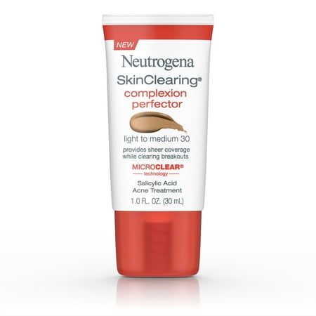 Neutrogena Skinclearing Complexion Perfector With Salicylic Acid, Light - Medium, 1 Fl. Oz.