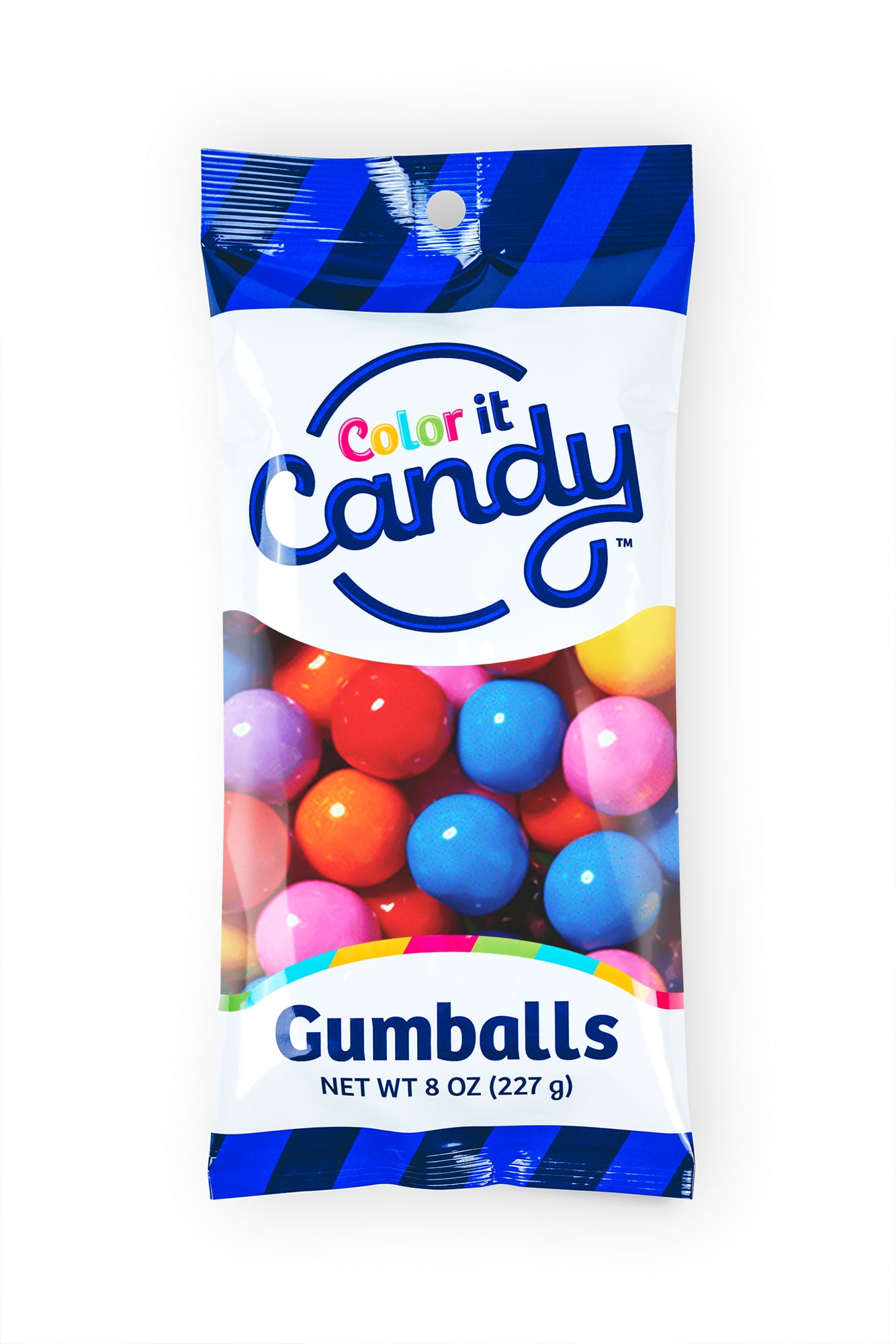 Color It Candy Tie Dye Mix Decorative Candy Buffet Gumballs, 8 oz