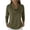 Army Green, variant on Blouses for Women Cowl Neck Long Sleeve Draped Front Pullover Tops Soft Casual Shirts for Fall Winter Layering Daily Wear Green S